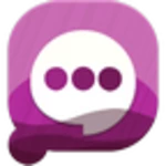 purple theme android application logo